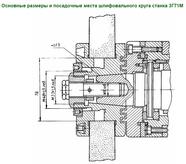 Чертеж шлифовальной бабки